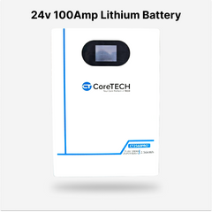 CoreTech 24v (2.5KW) 100Amp Lithium Battery