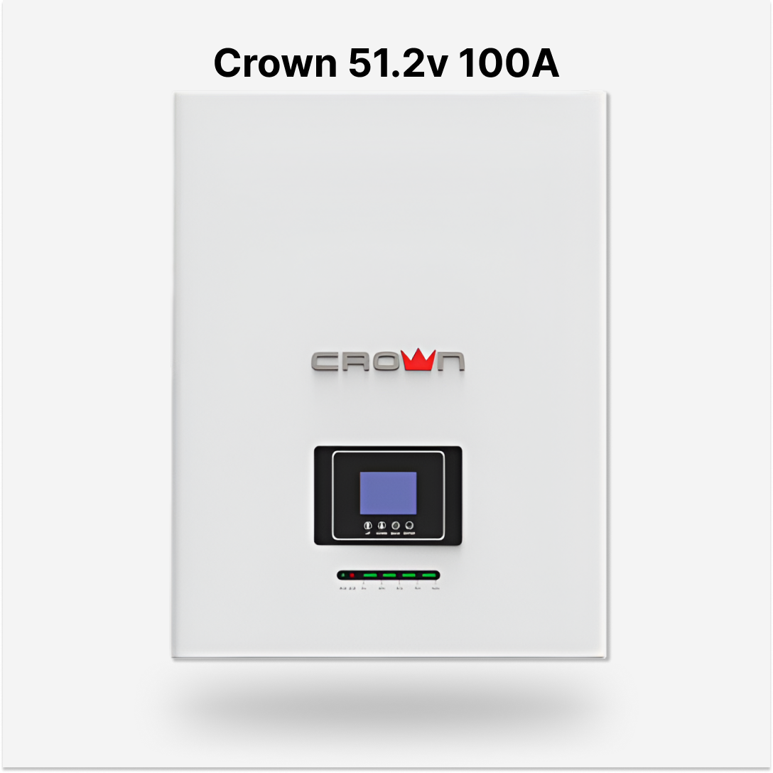 Crown 51.2v 100A Lithium ion battery IP30 Rating