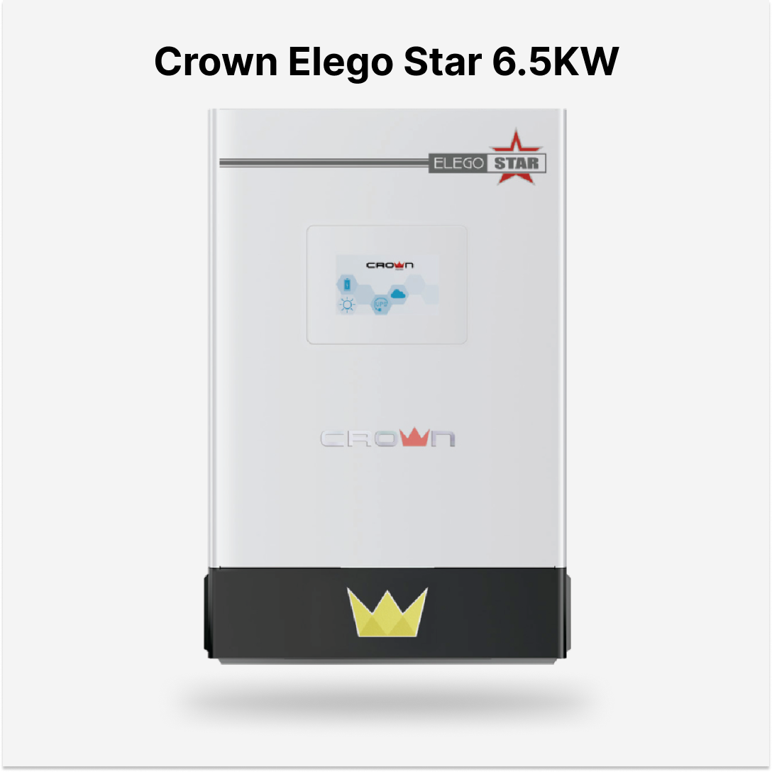 Crown Elego Star 6.5KW Hybrid Solar Inverter